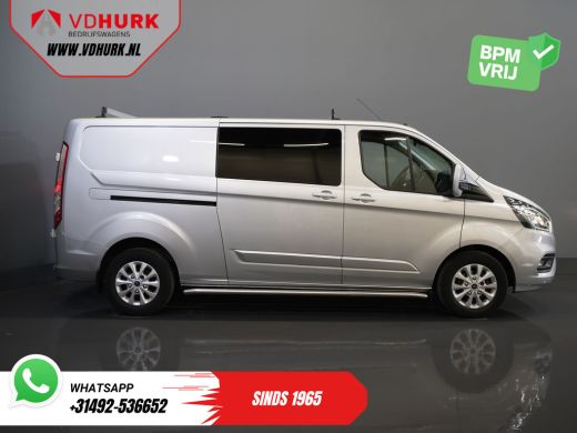 Ford Transit Custom 2.0 TDCI 130 pk L2 Limited DC Dubbel Cabine 2xSchuifdeur/ Stoelverw./ Carplay/ Cruise/ PDC/ Camer... ActivLease financial lease