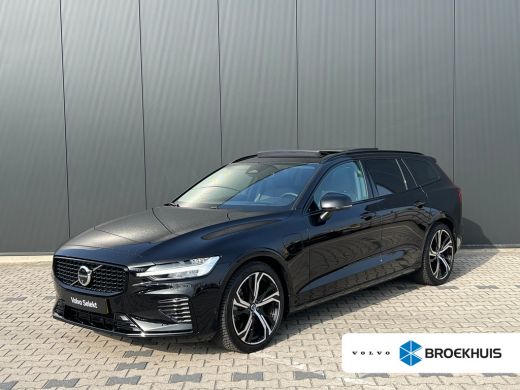 Volvo  V60 T6 Plug-in hybrid AWD Ultra Dark | Panoramadak | Trekhaak | 360 Camera | Head-up Display | Leder ...