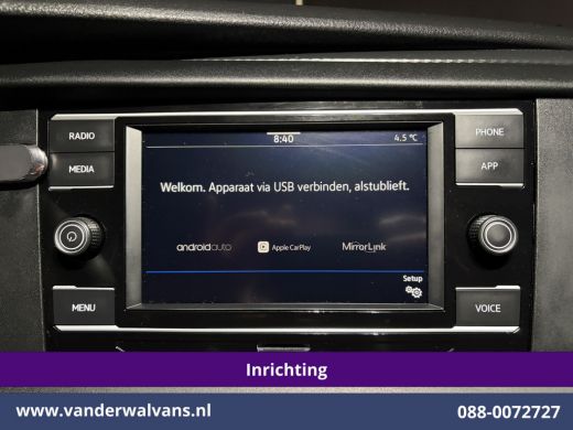 Volkswagen Transporter 2.0 TDI L2H1 Inrichting Euro6 Airco | Omvormer | Camera | Apple Carplay | Trekhaak Android Auto, ... ActivLease financial lease