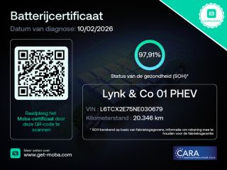Lynk & Co 01 1.5 | SoH 97,9%| Alarmsysteem | Apple Carplay/Android Auto|telefoonintegratie premium | Buitenspi...