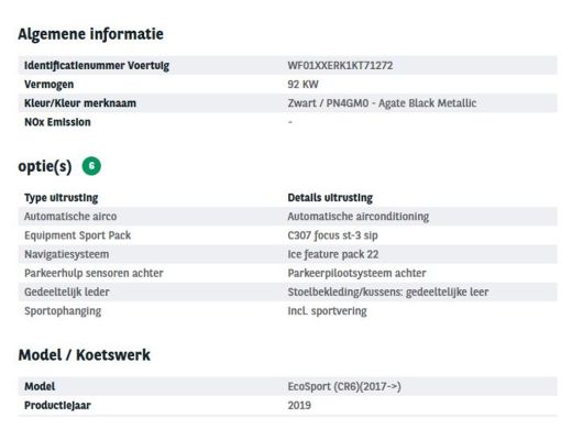 Ford EcoSport 1.0 126PK ST-Line / Black-line / Airco-ecc./ Navigatie / 1/2 Leder / Lmv. / Apk 11-2027 ActivLease financial lease