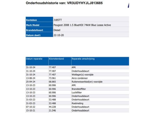 Peugeot 2008 1.5 HDi Blue Active / Trekhaak / Airco-ecc./ Pdc+Camera / Navigatie / Radio multimedia / Apk 12-2026 ActivLease financial lease