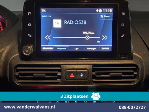 Peugeot Partner 1.5 BlueHDI 102pk L2H1 Euro6 Airco | 3-Zits | Apple Carplay | Camera | Cruisecontrol | Trekhaak A... ActivLease financial lease