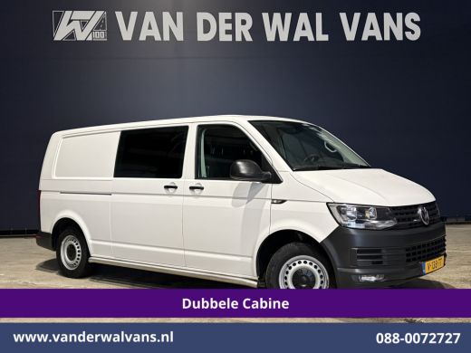 Volkswagen Transporter 2.0 TDI 150pk L2H1 Dubbele Cabine Euro6 Airco | 5-Zits | Navigatie | 2500kg Trekhaak | Apple Carp...