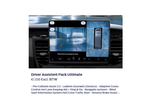 Ford Transit Custom 320 2.5 PHEV L2H1 Sport | 19 inch lichtmetalen velgen Sport (Matte Black) | 2 AGM accu's | 2 zitp... ActivLease financial lease