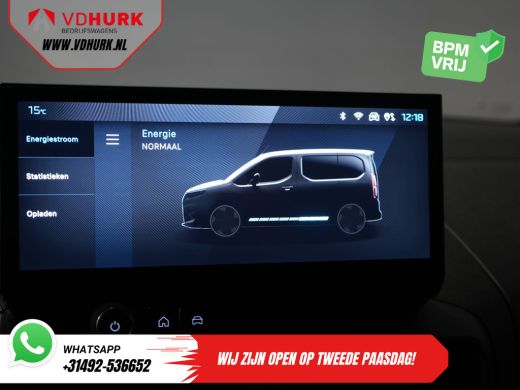 Peugeot e-Partner 50 kWh 336 km WLTP Snellader/ Warmtepomp/ Adapt.Cruise/ Virtual Cockpit/ Stuurverw./ Carplay/ 360... ActivLease financial lease