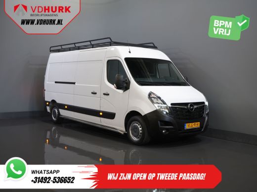 Opel Movano 2.3 Turbo 136PK L3H2 Camera/ Climate/ Cruise/ PDC/ Trekhaak / 2,5T trekgew./ Imperiaal+trap/ Side...