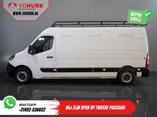 Opel Movano 2.3 Turbo 136PK L3H2 Camera/ Climate/ Cruise/ PDC/ Trekhaak / 2,5T trekgew./ Imperiaal+trap/ Side... ActivLease financial lease