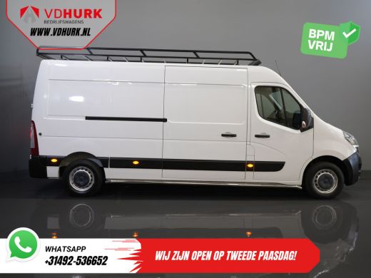 Opel Movano 2.3 Turbo 136PK L3H2 Camera/ Climate/ Cruise/ PDC/ Trekhaak / 2,5T trekgew./ Imperiaal+trap/ Side... ActivLease financial lease