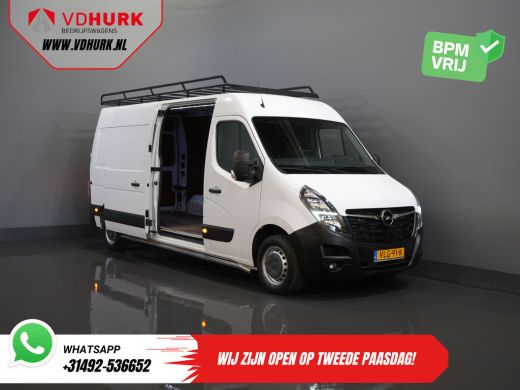 Opel Movano 2.3 Turbo 136PK L3H2 Camera/ Climate/ Cruise/ PDC/ Trekhaak / 2,5T trekgew./ Imperiaal+trap/ Side... ActivLease financial lease