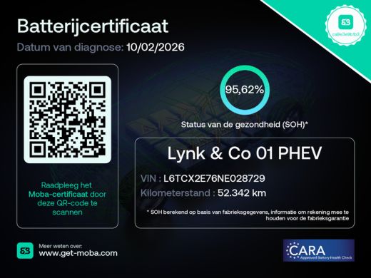 Lynk & Co 01 1.5 | SoH 95,6%| Alarmsysteem | Apple Carplay/Android Auto|telefoonintegratie premium | Audio ins... ActivLease financial lease