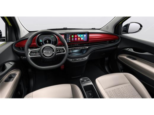 Fiat 500e La Prima | 10,25" touchscreen radio met Bluetooth, DAB & USB &eacute;n Navigatie | 17" lichtmetalen velg... ActivLease financial lease