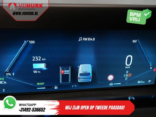 Ford E-Transit Custom 320 L2 Trend 65 kWh 330km WLTP LED/ Standkachel/ Snellader/ 2.3t Trekverm./ Stuurverw./ Stoelverw... ActivLease financial lease