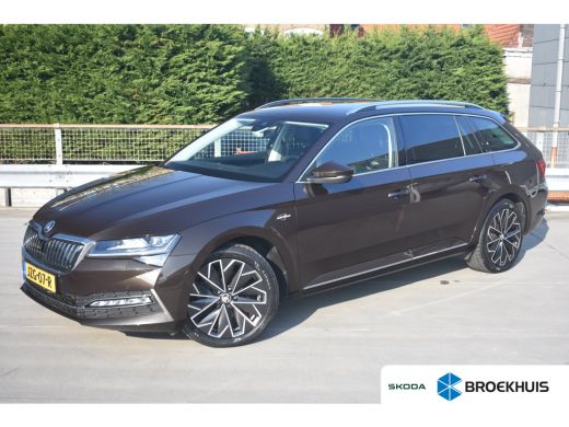 Skoda Superb Combi Skoda 1.4 TSI iV Laurent & Klement 218PK | Lederen interieur | Elektrische stoel met geheug...