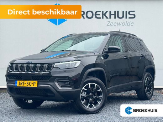 Jeep Compass 4xe 240PK Plug-in Hybrid Trailhawk | Actieve Vering | Full-Leather | Stoel Ventilatie | Adap Crui...