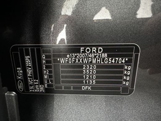 Ford Kuga 2.5 PHEV Vignale (Plug-In) (INCL-BTW) Aut. *HEAD-UP | LEATHER | DIGI-COCKPIT | FULL-LED | KEYLESS... ActivLease financial lease