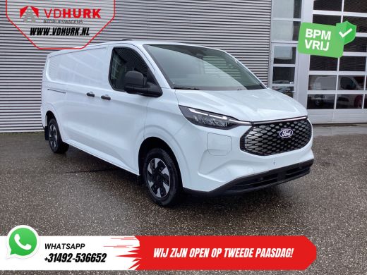 Ford E-Transit Custom L2 Trend 65 kWh 330 km WLTP Garantie t/m 2029/ LED/ Standkachel/ Snellader/ 2.3t Trekverm./ Stoel...