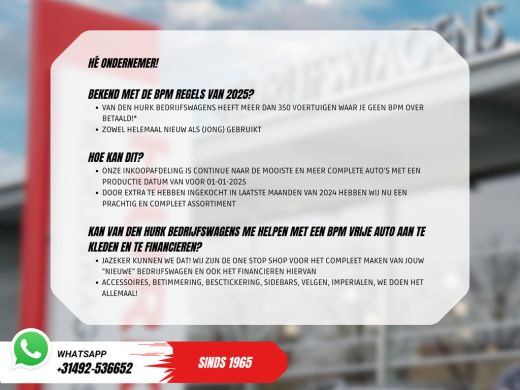 Ford E-Transit Custom L2 Trend 65 kWh 330 km WLTP Garantie t/m 2029/ LED/ Standkachel/ Snellader/ 2.3t Trekverm./ Stoel... ActivLease financial lease