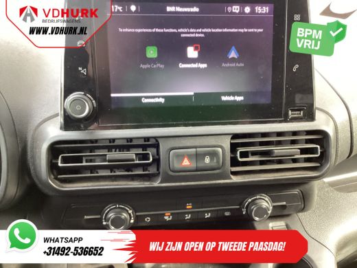 Opel Combo-e 50kWh 285 WLTP Standkachel/ Snellader/ Stoelverw./ Stuurverw./ Keyless/ Carplay/ Navi/ Camera/ PD... ActivLease financial lease