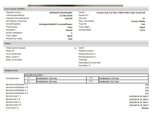 Ford Transit 2.0 TDCI L2H2 3Pers. / Pdc.V+A / Airco / Radio multimedia / Imperial / Apk 06-2025 ActivLease financial lease