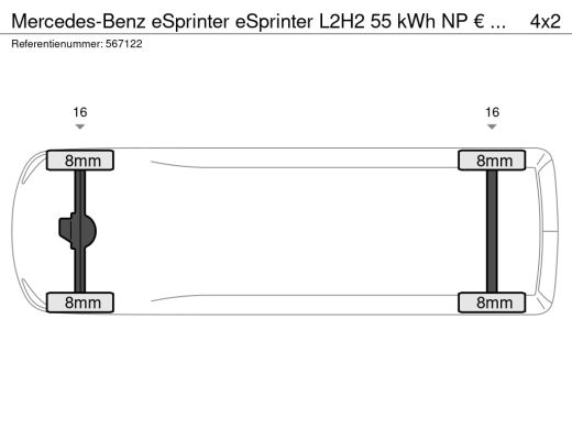 Mercedes-Benz eSprinter eSprinter L2H2 55 kWh NP &euro; 73.500,- / Stoelverwarming | Camera | 3P | Bluetooth | Keyless Start ActivLease financial lease