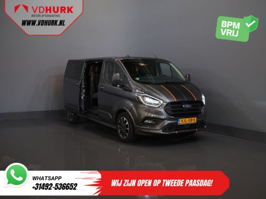Ford Transit Custom 2.0 TDCI 185 pk L2 Sport DC Dubbel cabine/ NL Auto/ Bi-Xenon/ 2xSchuifdeur/ 2.8t Trekverm./ Carpl... ActivLease financial lease