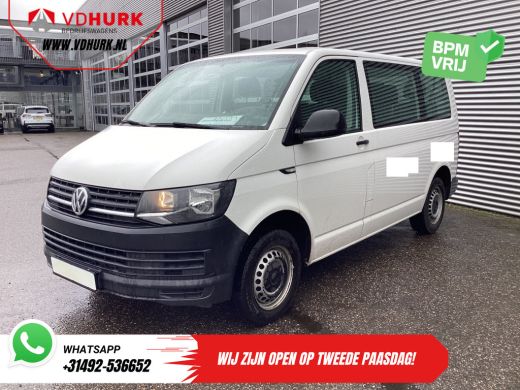 Volkswagen Transporter 2.0 TDI EURO6 EXPORT &euro;15.057,- Incl. BTW/ BPM VRIJ! Combi/ Kombi/ 9 Pers./ 9 Persoons/ Airco ActivLease financial lease