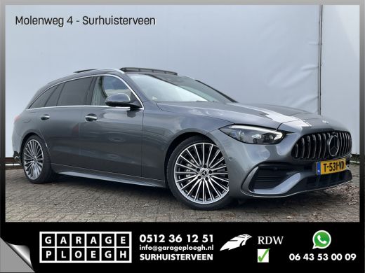 Mercedes-Benz C-Klasse Estate 180 AMG Line Pano Burmester Memory HUD Trekhaak Leer Verw+Ventilatie BOMVOL!