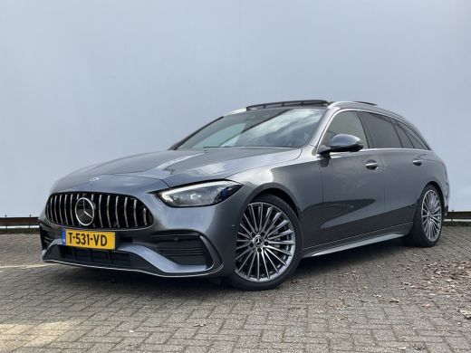 Mercedes-Benz C-Klasse Estate 180 AMG Line Pano Burmester Memory HUD Trekhaak Leer Verw+Ventilatie BOMVOL! ActivLease financial lease