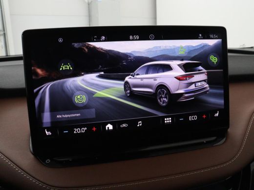 Skoda Enyaq iV 80 | SOH 91% | Panoramadak | Trekhaak | Leder | Stoelverwarming | Camera | Sfeerverlichting | Nav... ActivLease financial lease