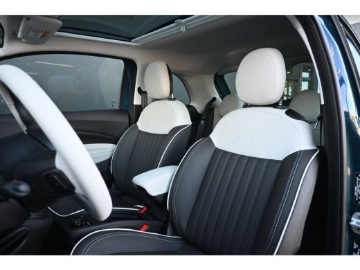 Fiat 500 1.0 Hybrid La Prima VOORRAAD-ACTIE! 8 Jaar Garantie! | Panoramadak | JBL | Vol-Leder | Stoelverwa... ActivLease financial lease