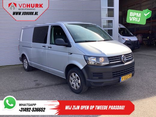 Volkswagen Transporter 2.0 TDI 150 pk L2 DC Dubbel Cabine EXPORT 2.5t Trekverm./ Airco/ Camera/ Cruise/ 16"LMV/ Trekhaak