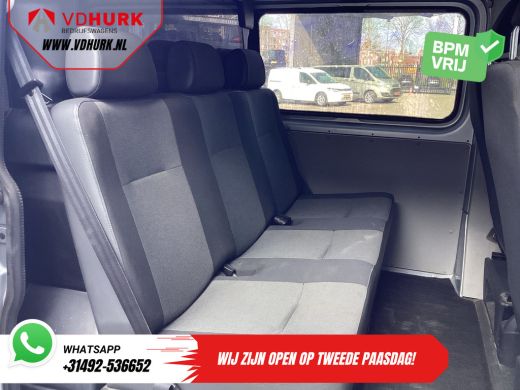 Volkswagen Transporter 2.0 TDI 150 pk L2 DC Dubbel Cabine EXPORT 2.5t Trekverm./ Airco/ Camera/ Cruise/ 16"LMV/ Trekhaak ActivLease financial lease