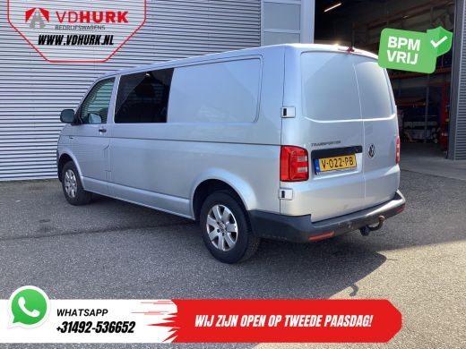 Volkswagen Transporter 2.0 TDI 150 pk L2 DC Dubbel Cabine EXPORT 2.5t Trekverm./ Airco/ Camera/ Cruise/ 16"LMV/ Trekhaak ActivLease financial lease