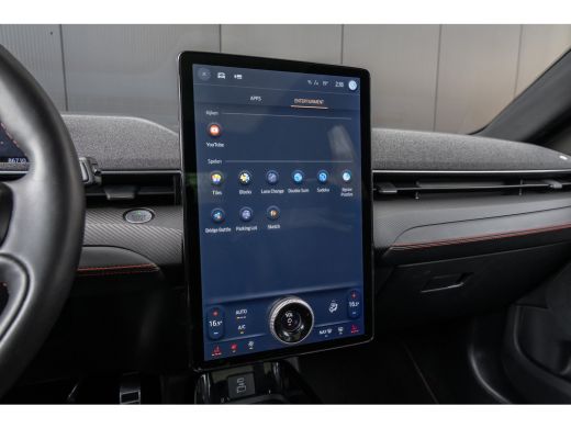 Ford Mustang Mach-E Mach-E AWD 75 kWh | Pano-dak | B&O audio | Standkachel | 360 Camera | Leder | Stuur, Stoel en Voo... ActivLease financial lease