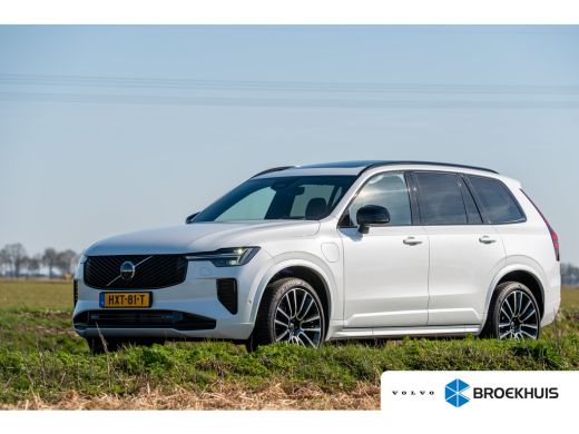 Volvo  XC90 T8 Ultra Dark | Navy Herringbone Weave  | Pano | Fiscaal &euro;99.000,-! | Crystal White!