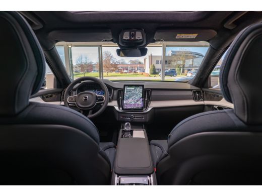 Volvo  XC90 T8 Ultra Dark | Navy Herringbone Weave  | Pano | Fiscaal &euro;99.000,-! | Crystal White! ActivLease financial lease