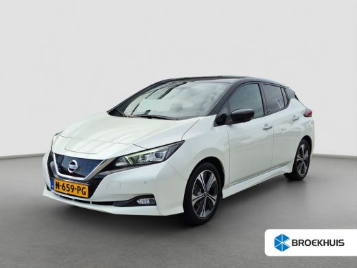 Nissan Leaf Tekna 40 kWh Trekhaak | Camera | Stoel+Stuur verwarming | Leder/alcantara | Full LED | Keyless |