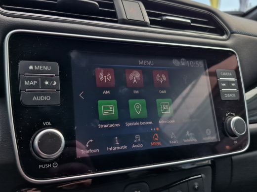 Nissan Leaf Tekna 40 kWh Trekhaak | Camera | Stoel+Stuur verwarming | Leder/alcantara | Full LED | Keyless | ActivLease financial lease