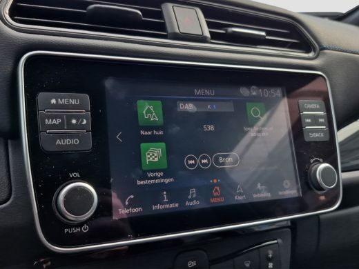 Nissan Leaf Tekna 40 kWh Trekhaak | Camera | Stoel+Stuur verwarming | Leder/alcantara | Full LED | Keyless | ActivLease financial lease