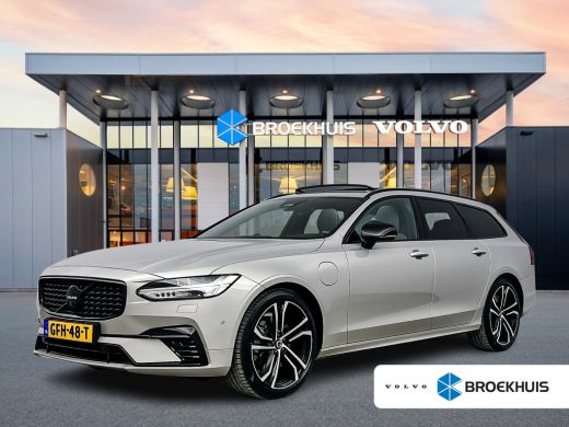 Volvo  V90 T8 Recharge Ultimate Dark | 20" | Luchtvering | Bowers & Wilkins | Trekhaak | Tailored Wool | 360...