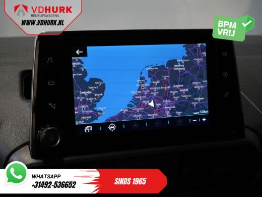 Peugeot e-Partner 50 kWh 280 km WLTP Snellader/ 3 Pers./ Standkachel/ Carplay/ Airco/ Cruise/ Navi/ PDC/ Trekhaak ActivLease financial lease