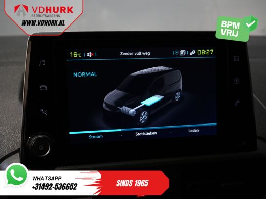 Peugeot e-Partner 50 kWh 280 km WLTP Snellader/ 3 Pers./ Standkachel/ Carplay/ Airco/ Cruise/ Navi/ PDC/ Trekhaak ActivLease financial lease