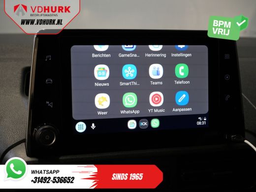 Peugeot e-Partner 50 kWh 280 km WLTP Snellader/ 3 Pers./ Standkachel/ Carplay/ Airco/ Cruise/ Navi/ PDC/ Trekhaak ActivLease financial lease