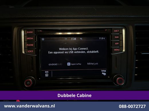 Volkswagen Transporter 2.0 TDI 150pk L2H1 Dubbele Cabine Airco | 5-Zits | Navigatie | Apple Carplay | Cruisecontrol Andr... ActivLease financial lease