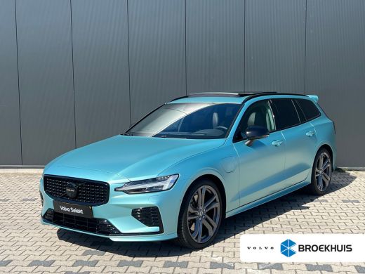 Volvo  V60 T8 R Recharge AWD Ultra Dark | Flash Green | Polestar Optimalisatie | Heico | Panoramadak | 20 in...