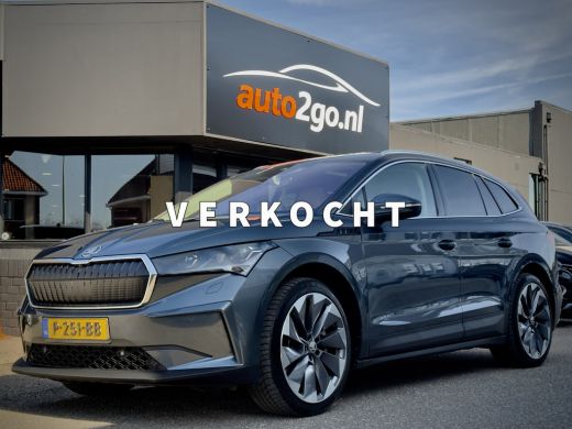 Skoda Enyaq iV 80. PANODAK VOL-LEDER NAVI CAMERA360 DIGI-DASH APPLE-CARPLAY LED 22 INCH-LMV PDC