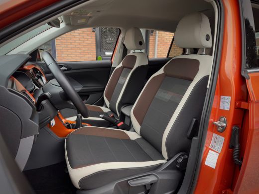 Volkswagen T-Cross 1.0 TSI ORANGE-STYLE EDITION CARPLAY CRUISE CONTROL AIRCO LED LMV PDC ActivLease financial lease