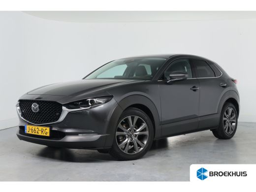 Mazda CX-30 2.0 e-SkyActiv-X M Hybrid Luxury | Trekhaak | Lederen bekleding | Elektr Stoel + Mem | Adaptive C...