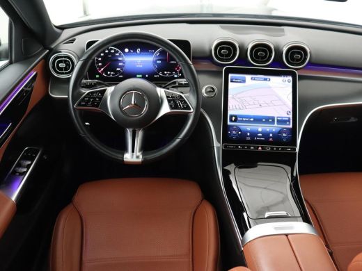 Mercedes-Benz C-Klasse 300e Luxury Line | SOH 92% | Leder | Trekhaak | Stoelverwarming | Sfeerverlichting | Carplay | Fu... ActivLease financial lease